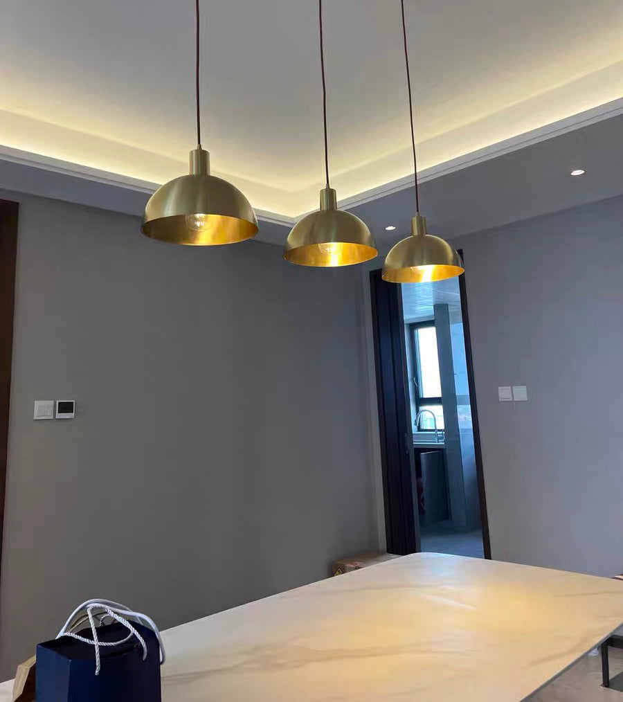 Customer photo review of Modern Pendant Industrial Metal Dome Light