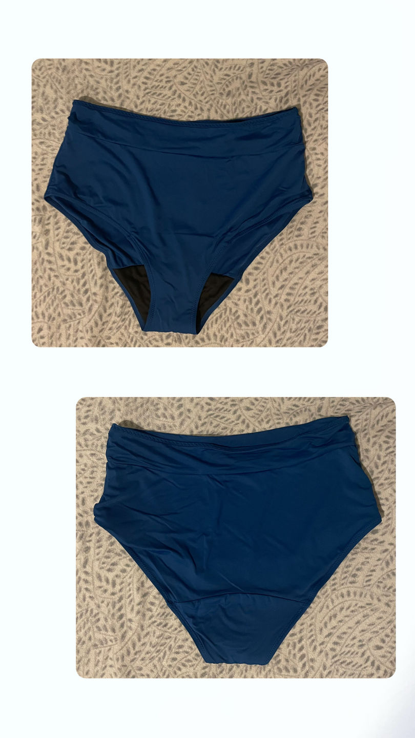 Customer photo review of Maillot de bain menstruel taille haute Eléonore