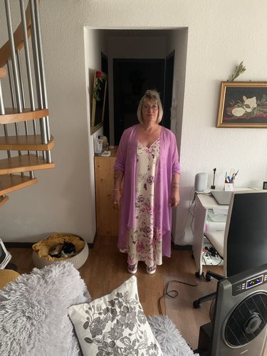 Customer photo review of Dwuczęściowa sukienka na ramiączkach z nadrukiem