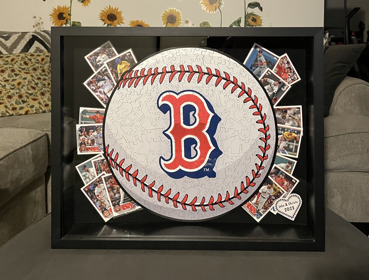 Customer photo review of Boston Red Sox® - Official Wooden Puzzle