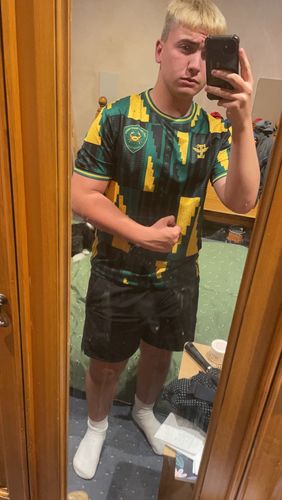 Customer photo review of Mens Mystery Football Shirt