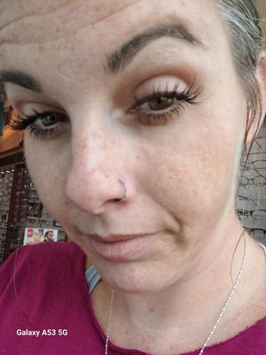 Customer photo review of Opal Hinged Ring