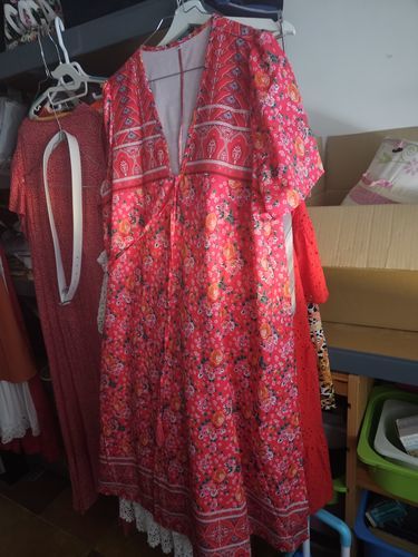 Customer photo review of Sukienka z krótkimi rękawami i dekoltem w serek