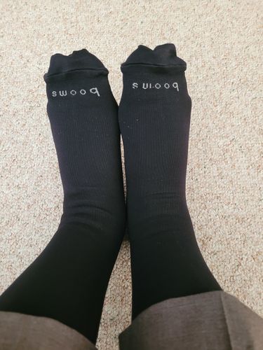 Customer photo review of Closed Toe: 15-20 mmHg - Dark Blue