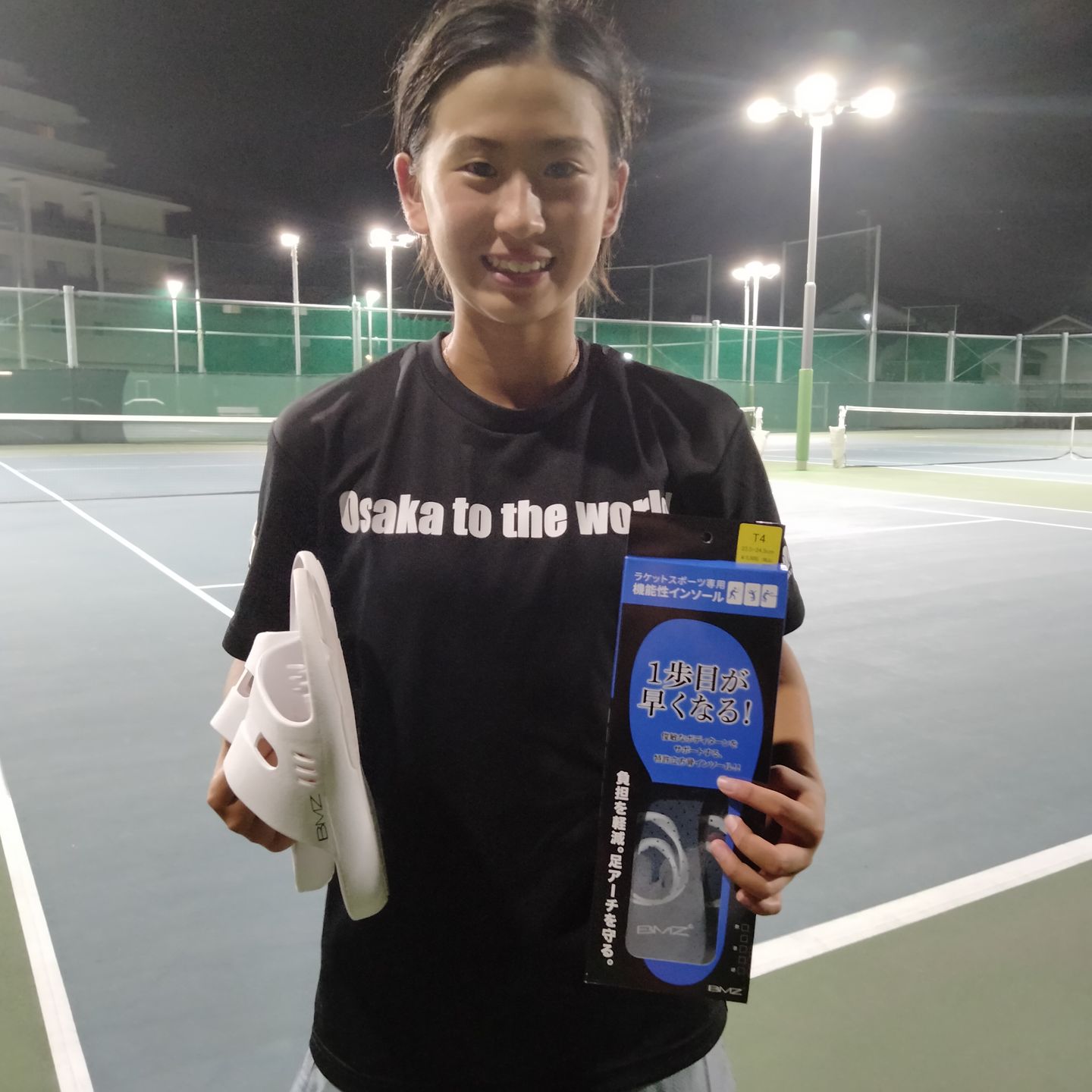 Customer photo review of ラケットスポーツ専用インソール Ｔ４