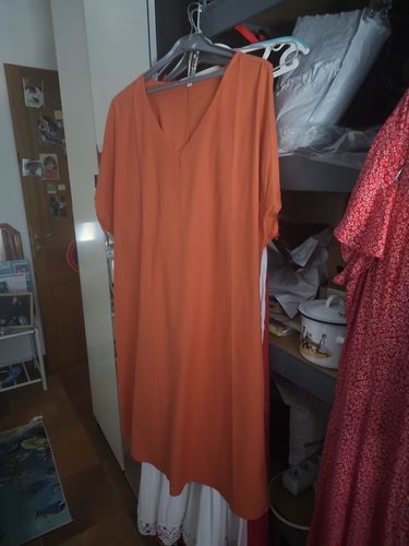 Customer photo review of Luźna sukienka z guzikami