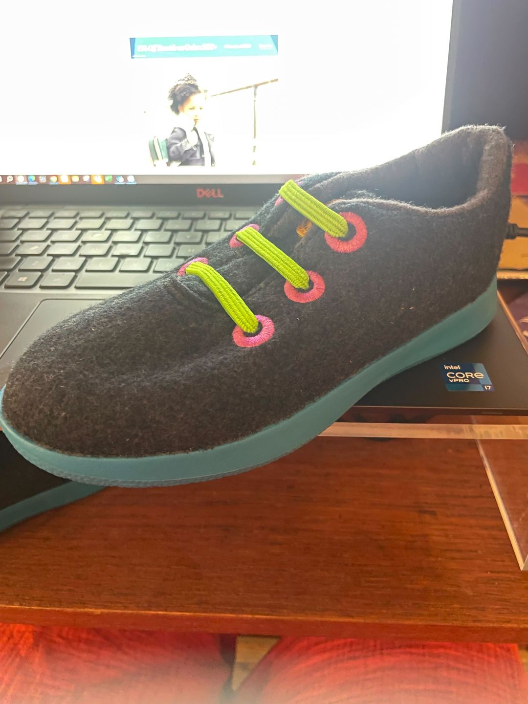 Customer photo review of U-Lace Kiddos - Bright Green