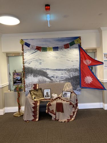 Customer photo review of Kate Winter Snow Mountain Backdrop for Photography Designed By Lisa Olson