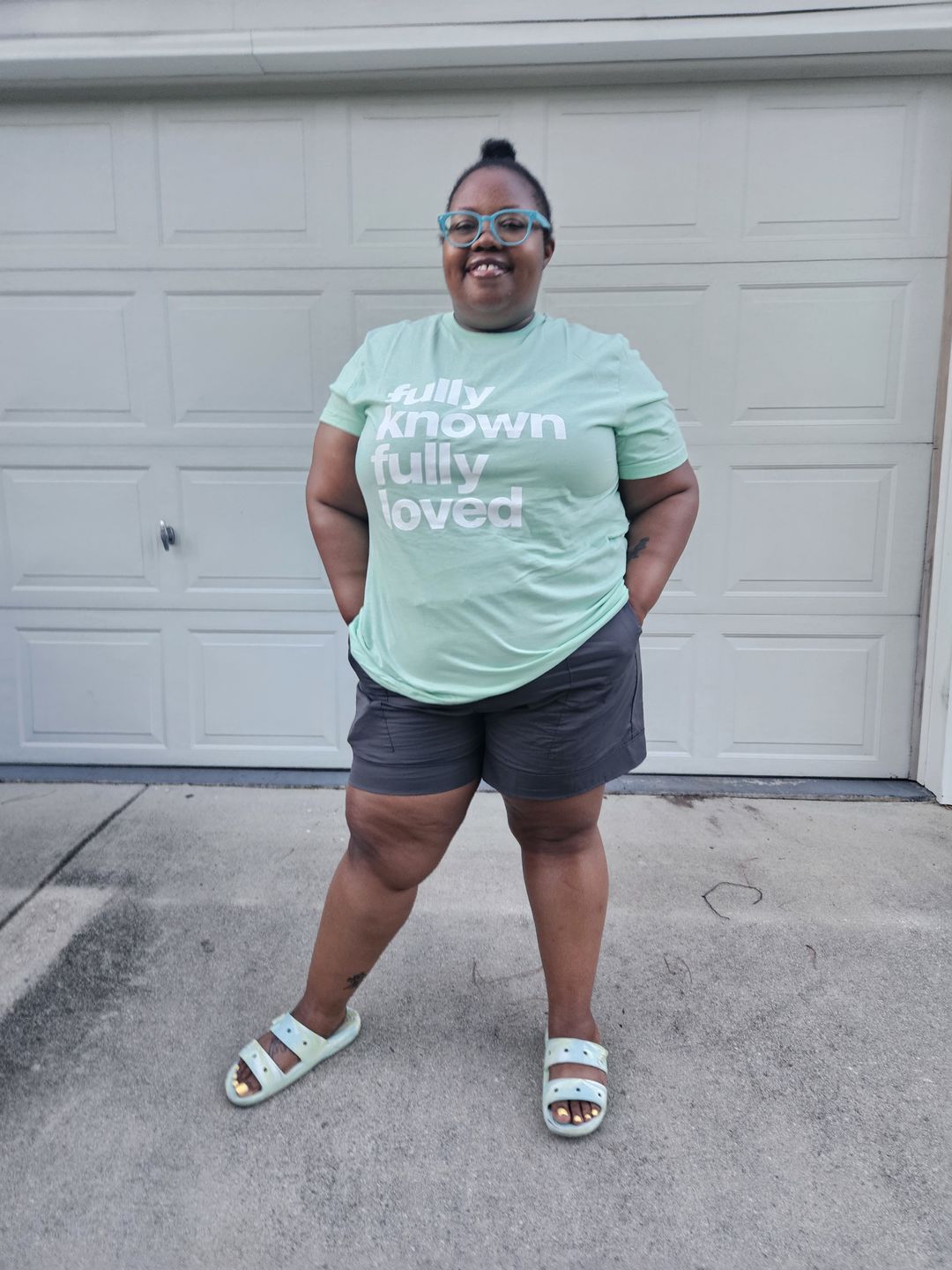 Customer photo review of Fully Known Fully Loved - Unisex Tee