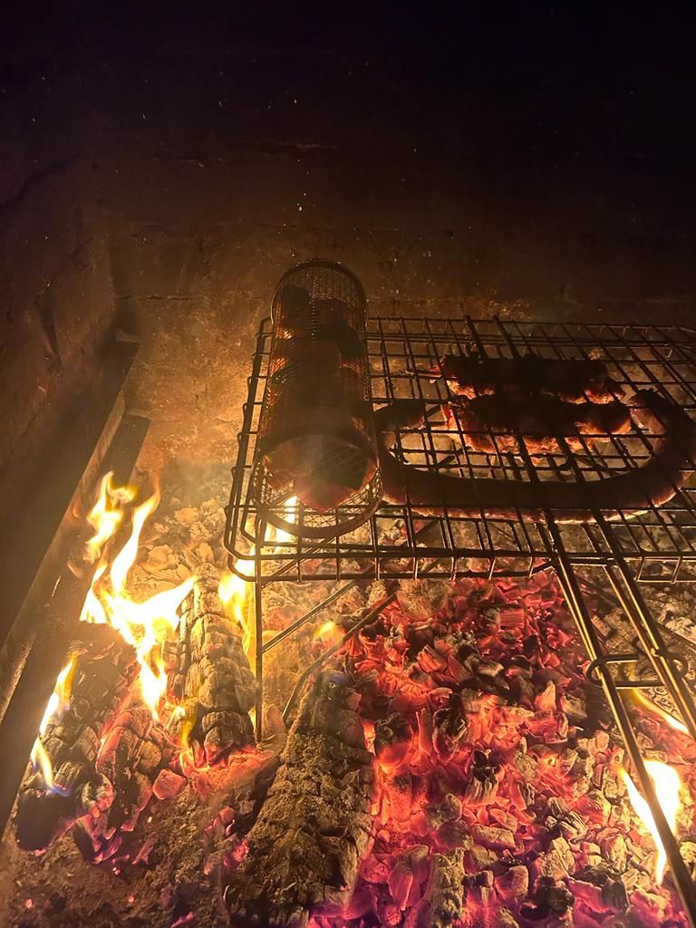 Customer photo review of Rolling Braai Basket