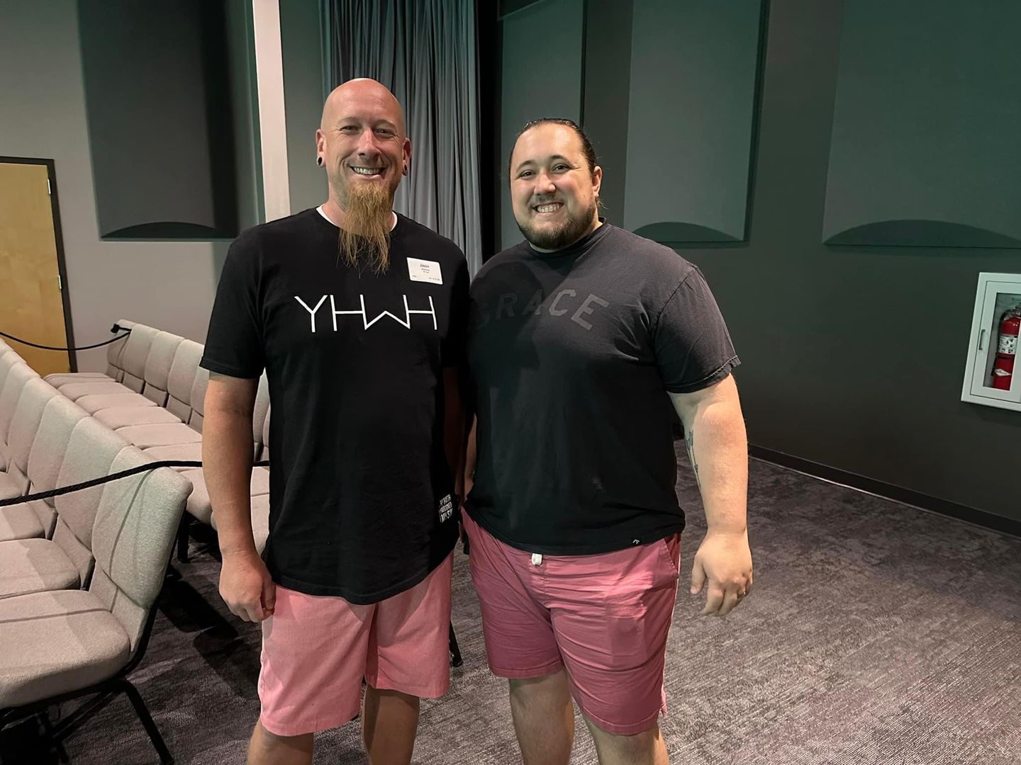 Customer photo review of YHWH  Swoop Tee (Black)