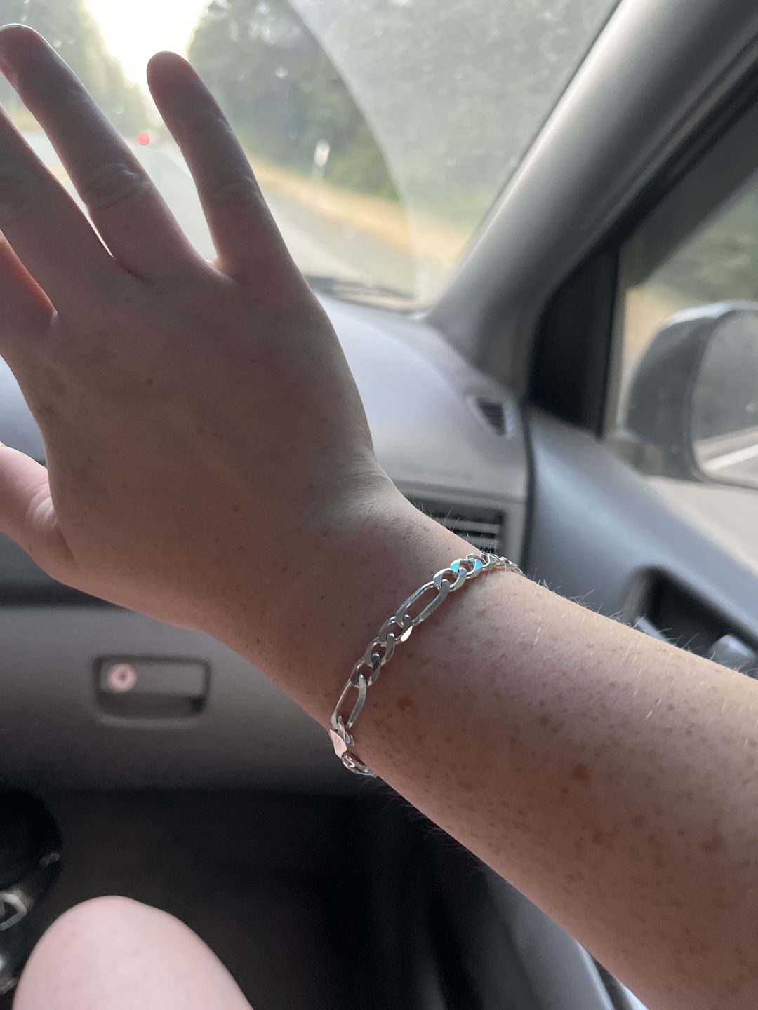 Customer photo review of SILVER FIGARO BRACELET