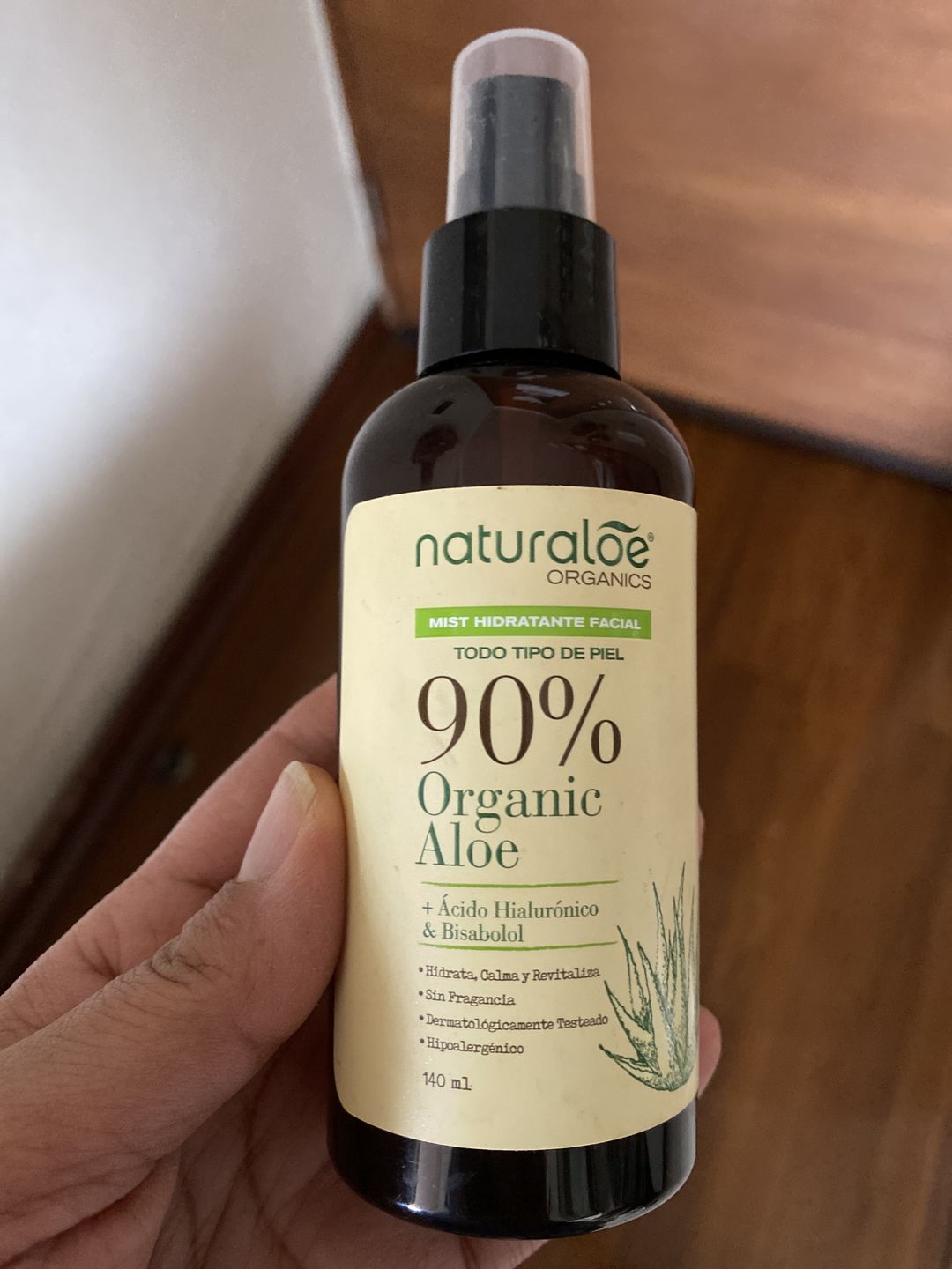 Customer photo review of Mist Calmante & Hidratante Facial 140ml