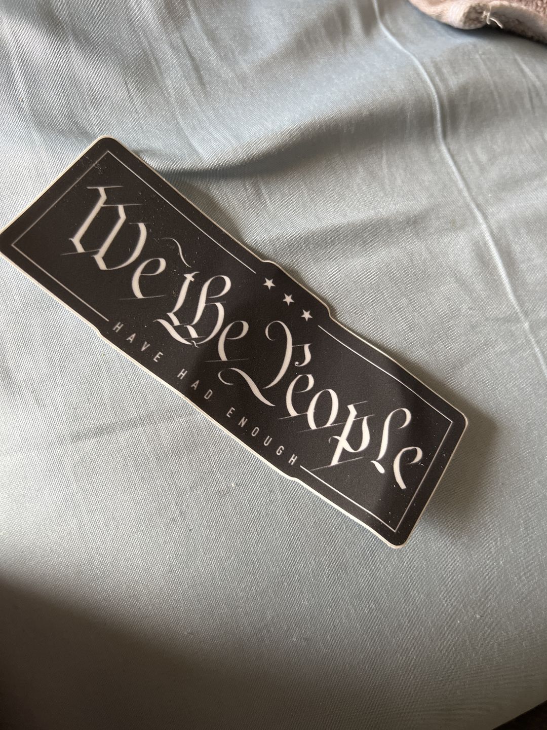 Customer photo review of We the People Decal
