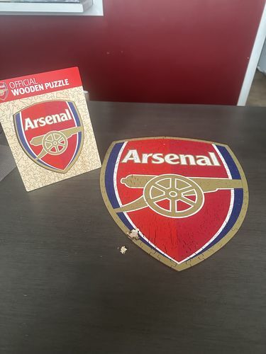 Customer photo review of Arsenal FC® Crest - Official Wooden Puzzle