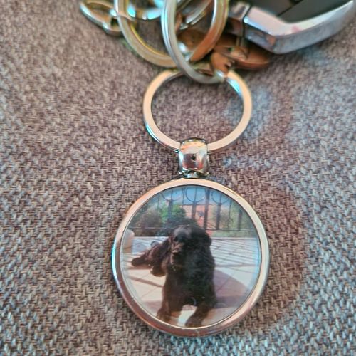 Customer photo review of Schlüsselanhänger-Bundle Rund 3x dein Foto für nur 19,90 €