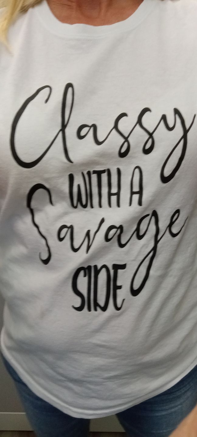 Customer photo review of "CLASSY WITH THE SAVAGE SIDE/"