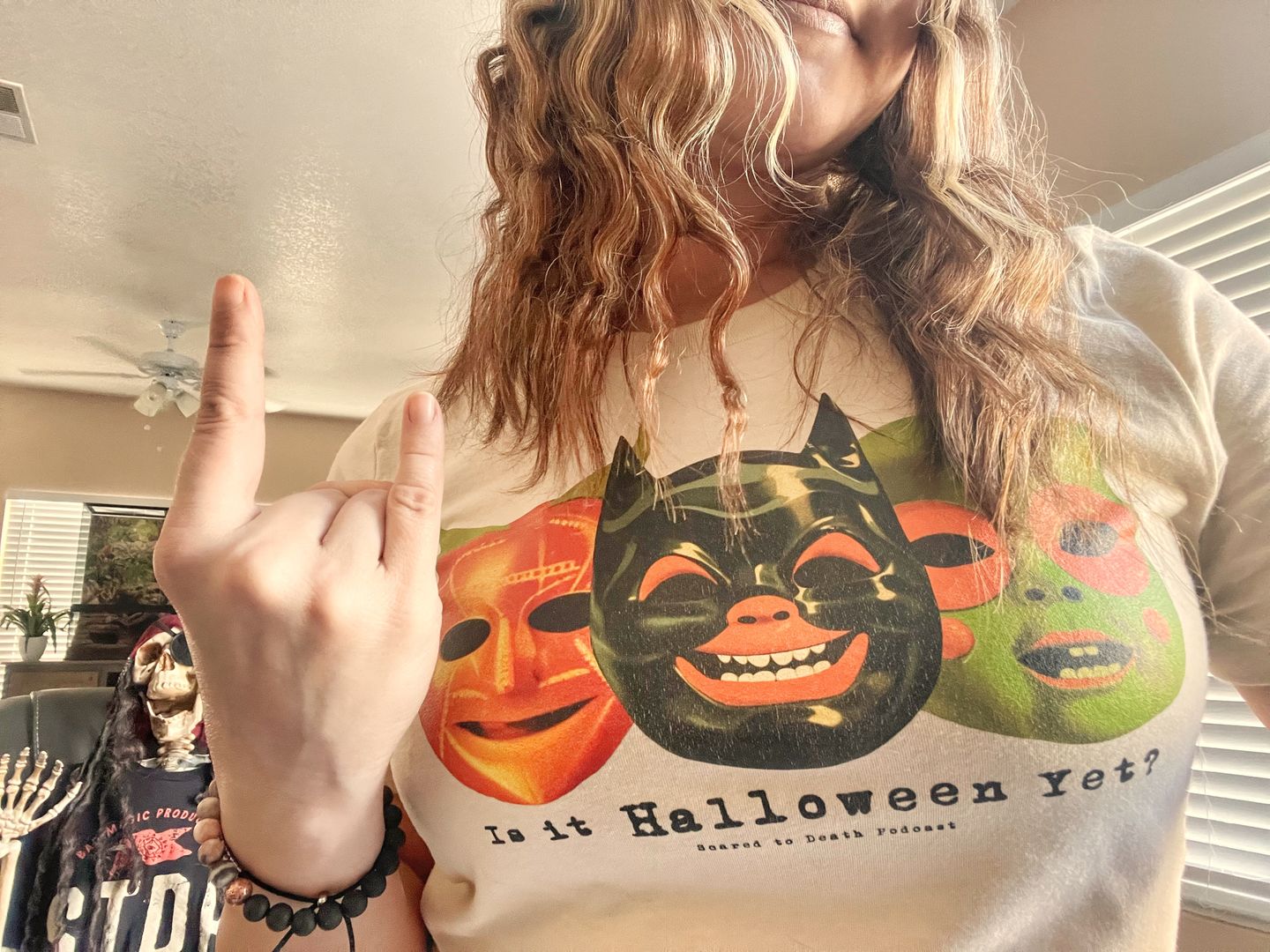 Customer photo review of Is It Halloween Yet Tee