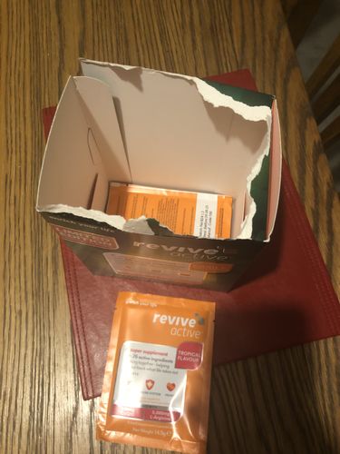 Customer photo review of Revive Active – Tropical Flavour