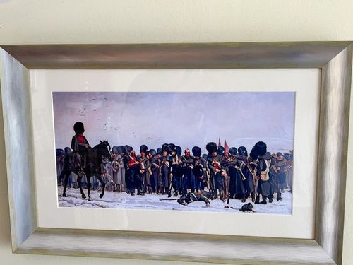 Customer photo review of The Roll Call, vintage artwork by Elizabeth Southerden Thompson Butler, A3 (16x12") Poster Print