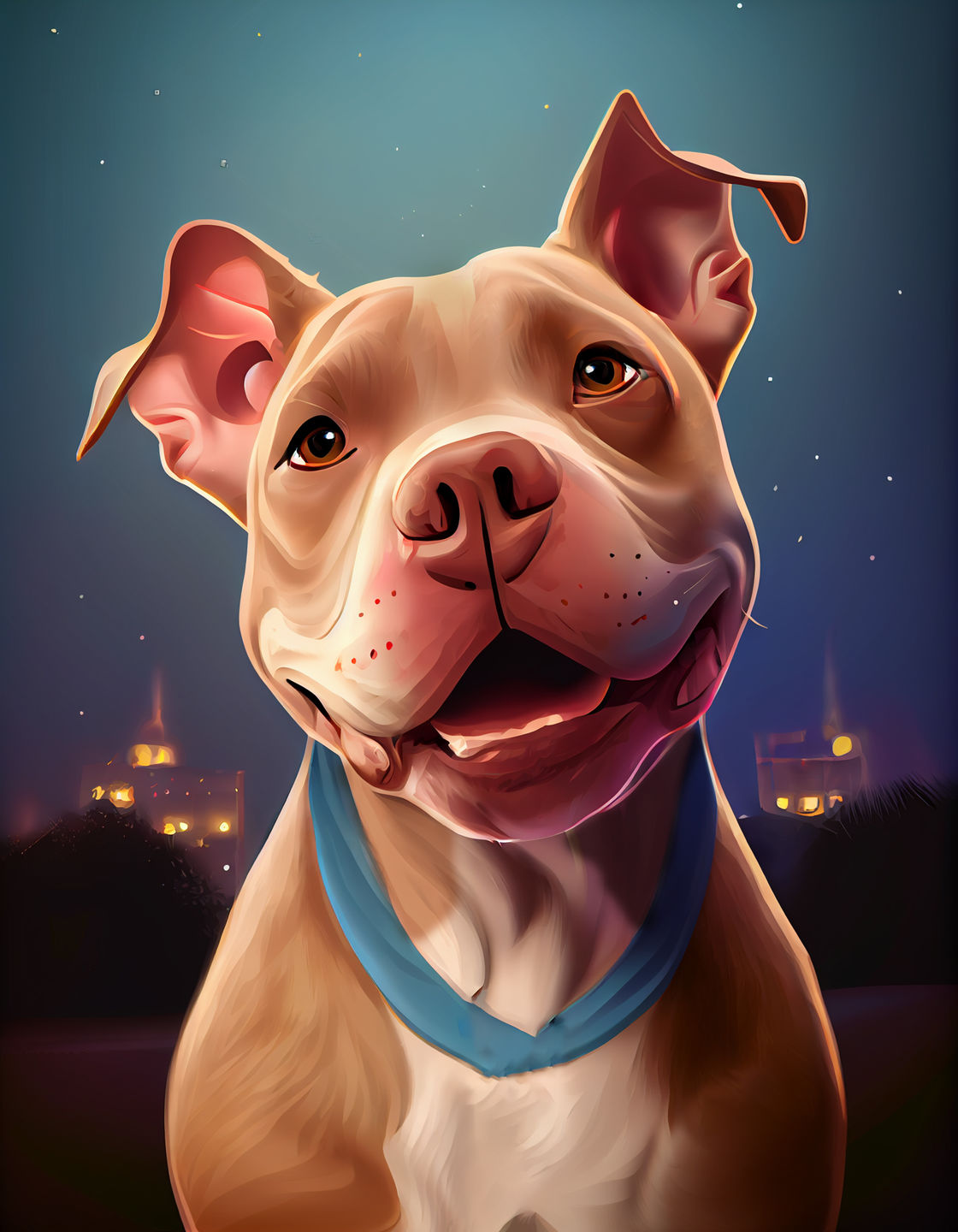 Customer photo review of Custom Pet Portrait