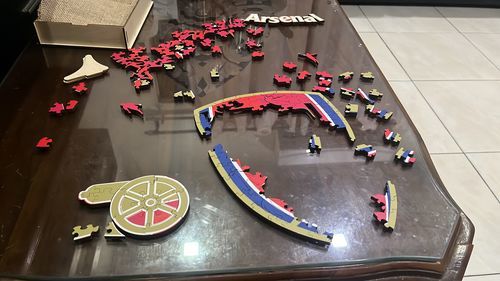 Customer photo review of Arsenal FC® Crest - Official Wooden Puzzle