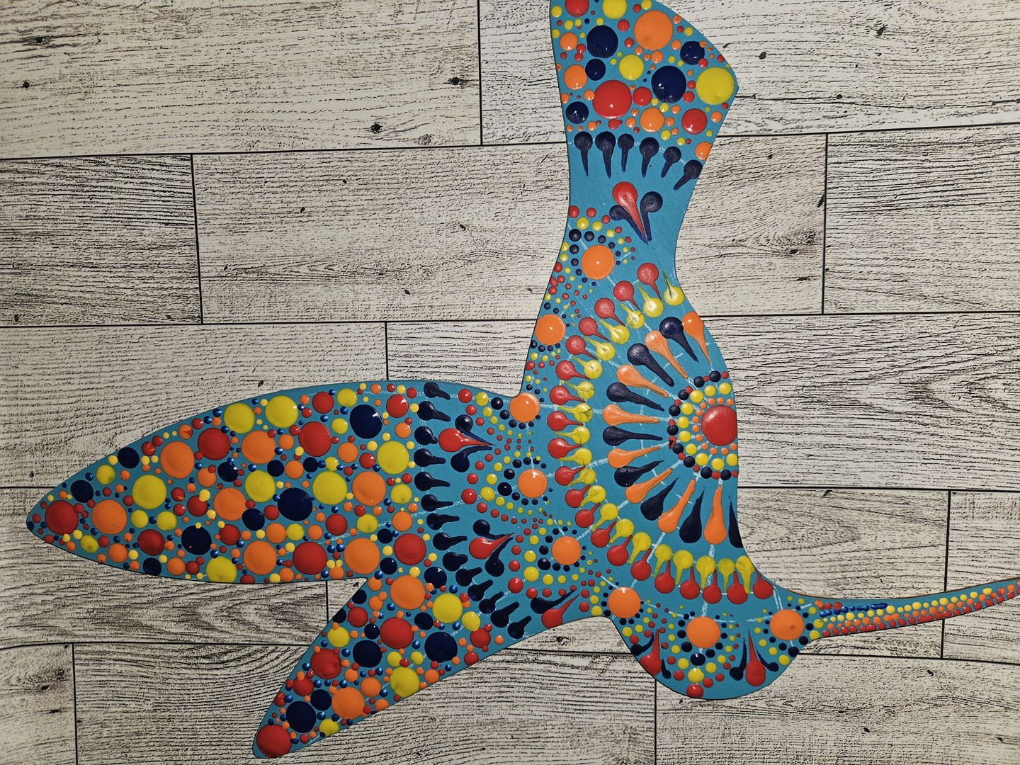 Customer photo review of Unfinished Wood Hummingbird Shape - Bird Animal - Craft - up to 24" DIY