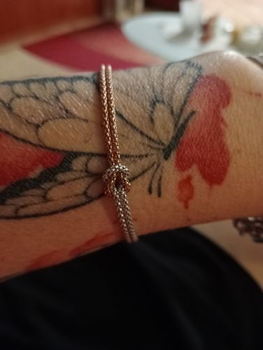 Customer photo review of bracciale nodino forever bicolore