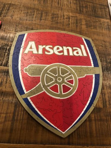 Customer photo review of Arsenal FC® Crest - Official Wooden Puzzle