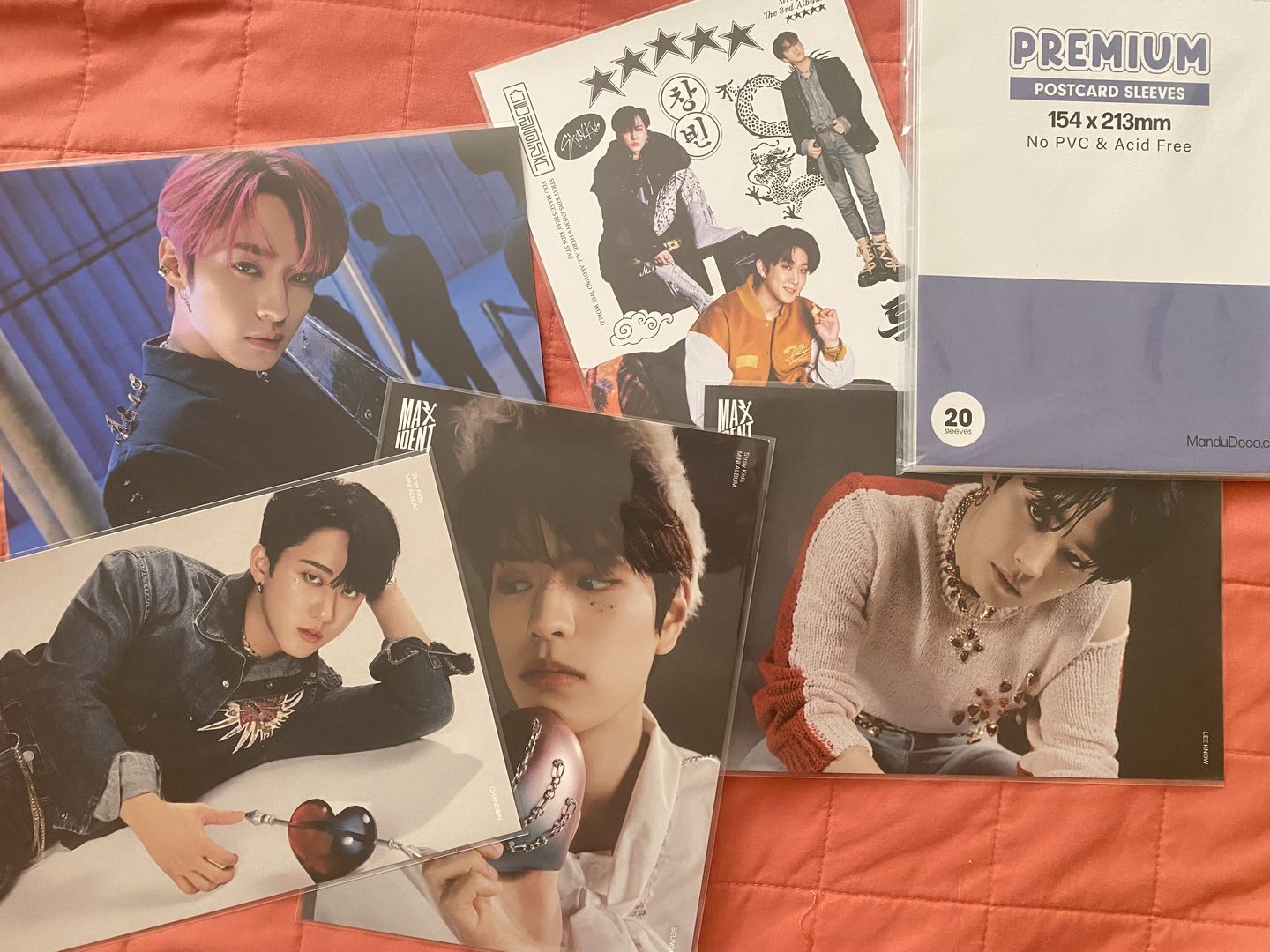 Customer photo review of PREMIUM POSTCARD SLEEVES - INDIGO VERSION (154x213MM)