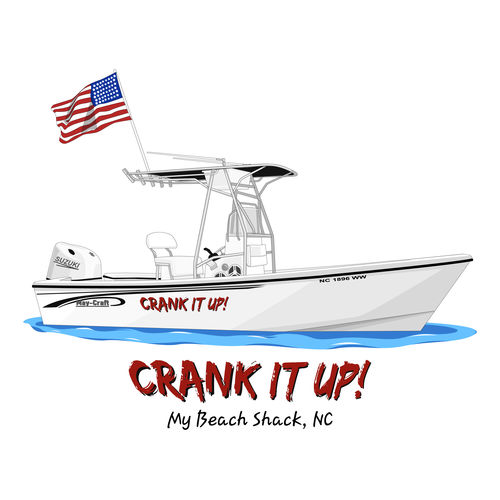 Customer photo review of Custom Digital Boat Artwork