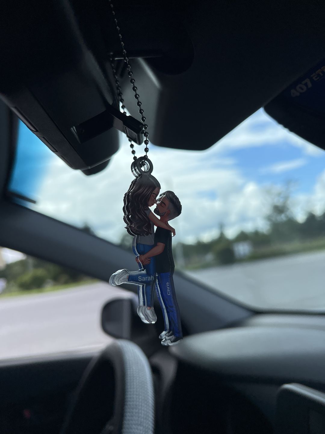 Customer photo review of Hug Couple Personalized Ornament Perfect Gift For Your Lover