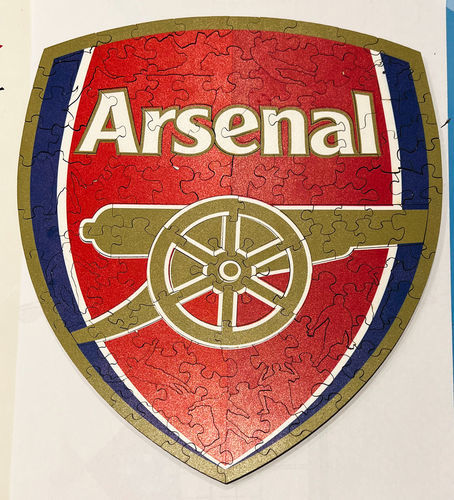 Customer photo review of Arsenal FC® Crest - Official Wooden Puzzle