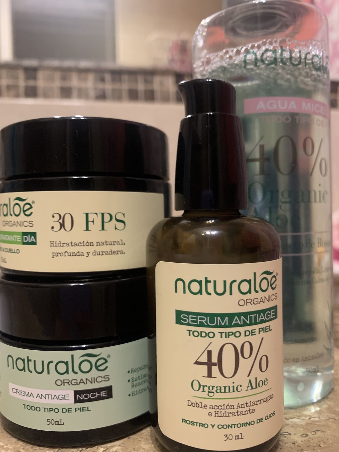 Customer photo review of Set Rutina Completa Cuidado de la Piel