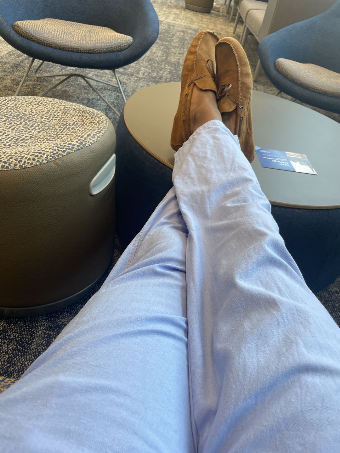 Customer photo review of Straight Leg Linen Pants