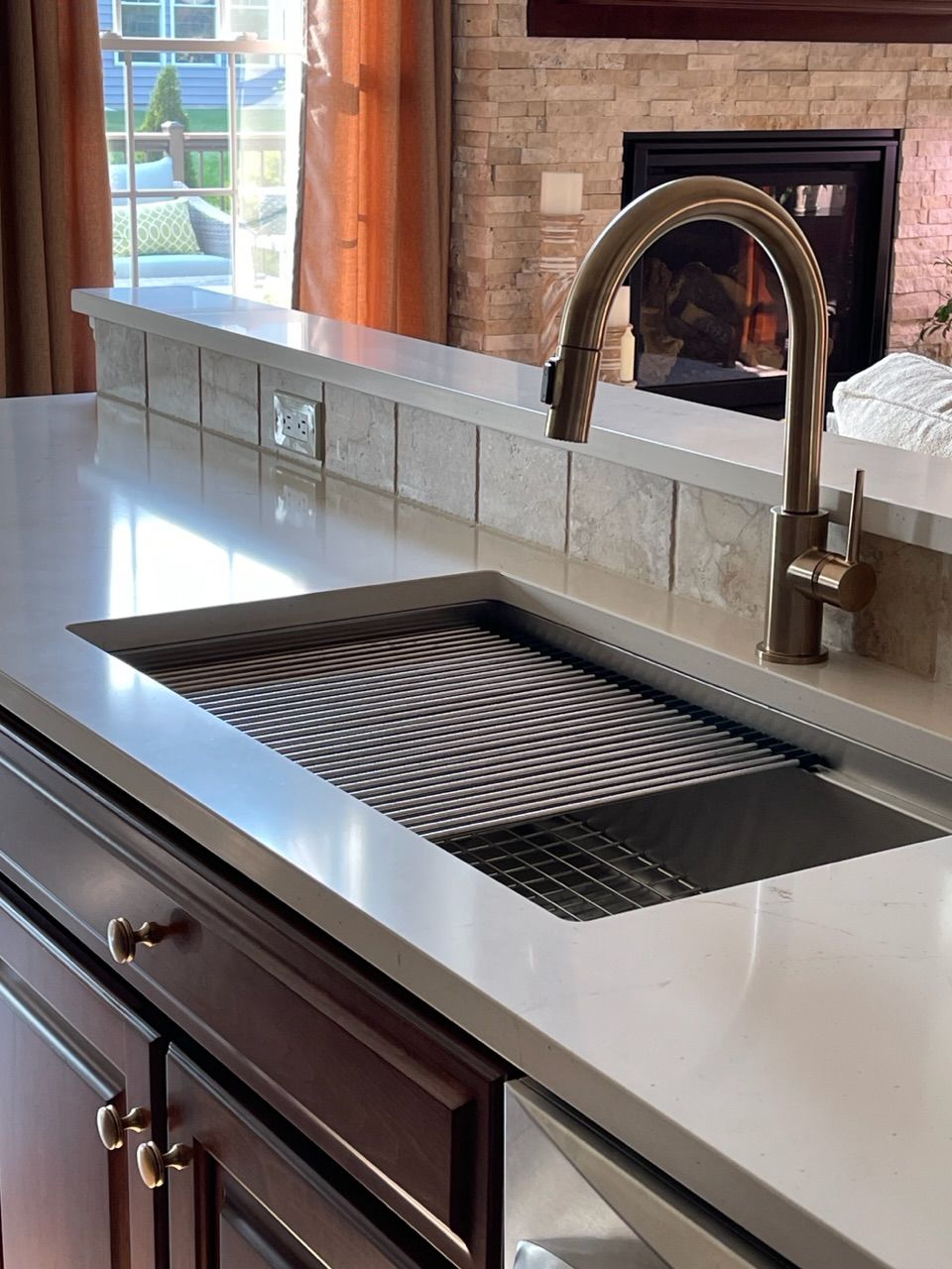 Customer photo review of 31" Undermount Workstation Sink – 16 Gauge Stainless Steel Single Bowl – 8" Deep – Reversible – Seamless Drain (5LS31C-8)