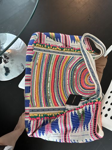 Customer photo review of Alex Embellished Hand Beaded Tote