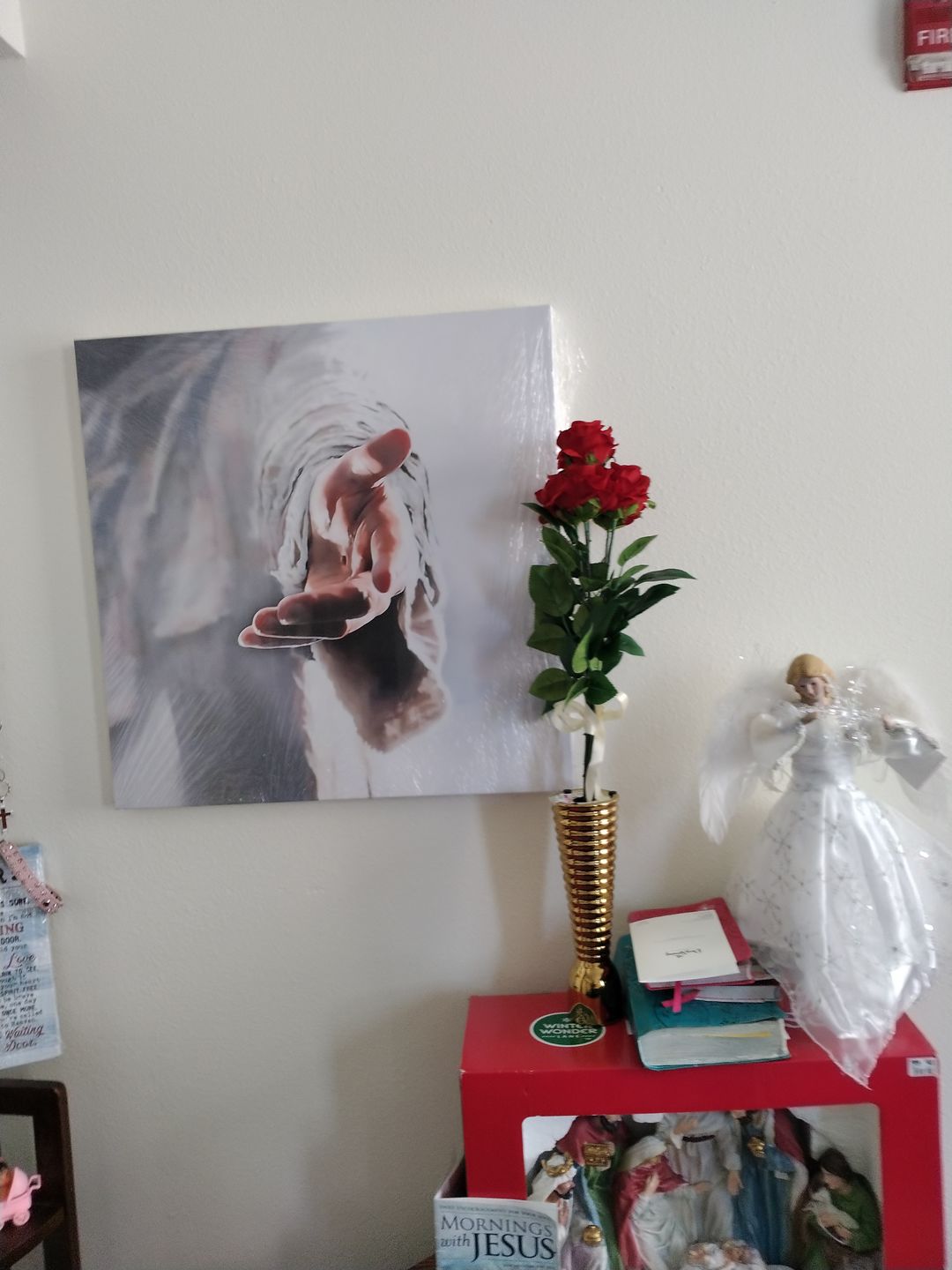 Customer photo review of As for Me and My House Joshua 24:15, Personalized Family Name & Photo, Wall Art Canvas