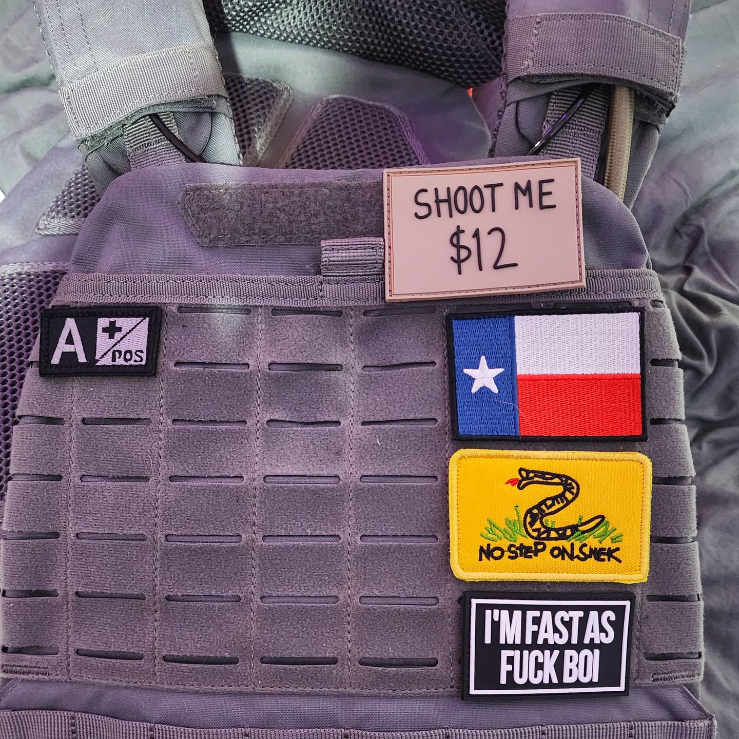 Customer photo review of Shoot Me Patch