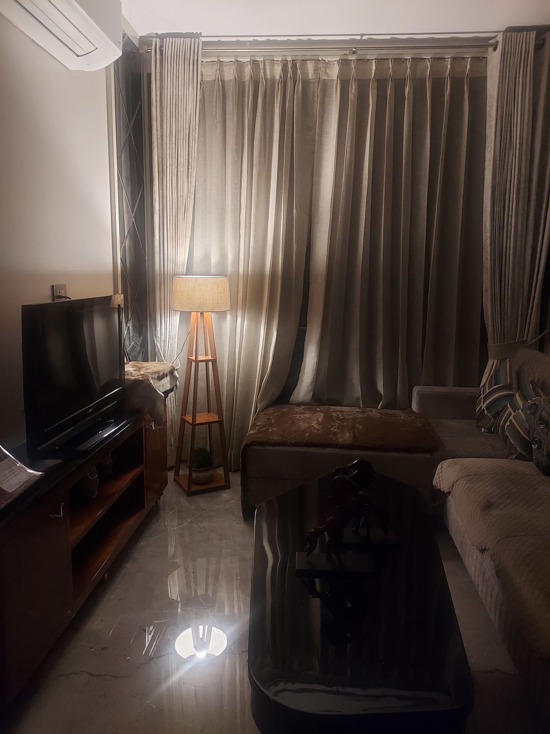 Customer photo review of Decorative  Wooden Floor Lamp for Home Decoration Living Room Corner
