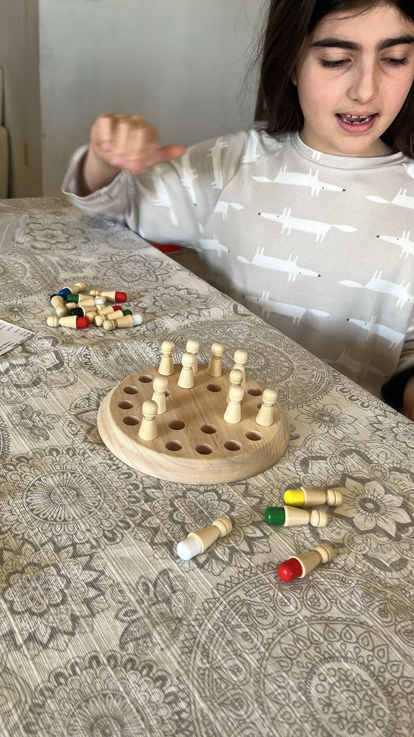 Customer photo review of Juego Didáctico en Madera Memoria