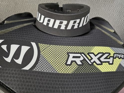 Customer photo review of Warrior Ritual X4 Pro Senior Goalie Neck Guard