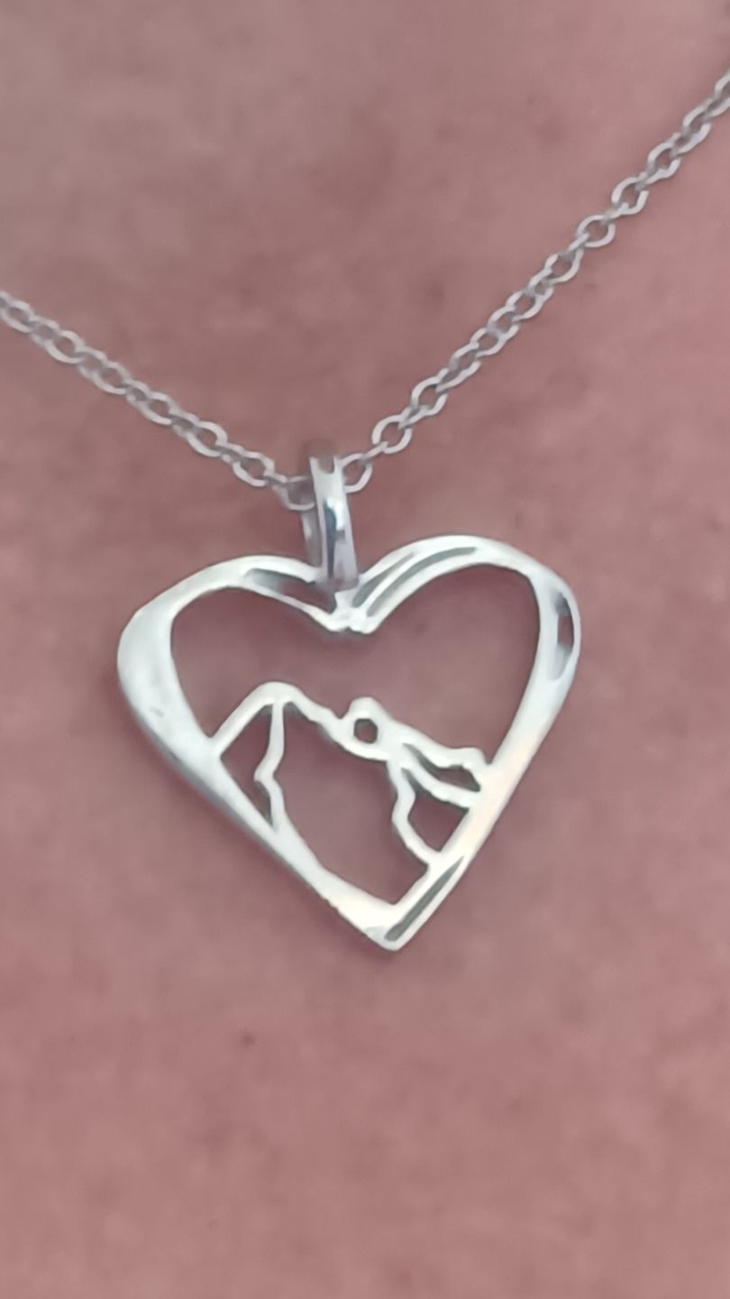 Customer photo review of BERGMENSCH® Bergverliebt Halskette 925 Sterling Silber
