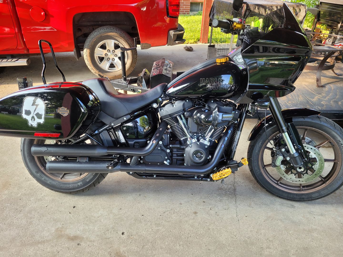 Customer photo review of LARGE SKULL LOGO STICKER 5.75" X 7.5"