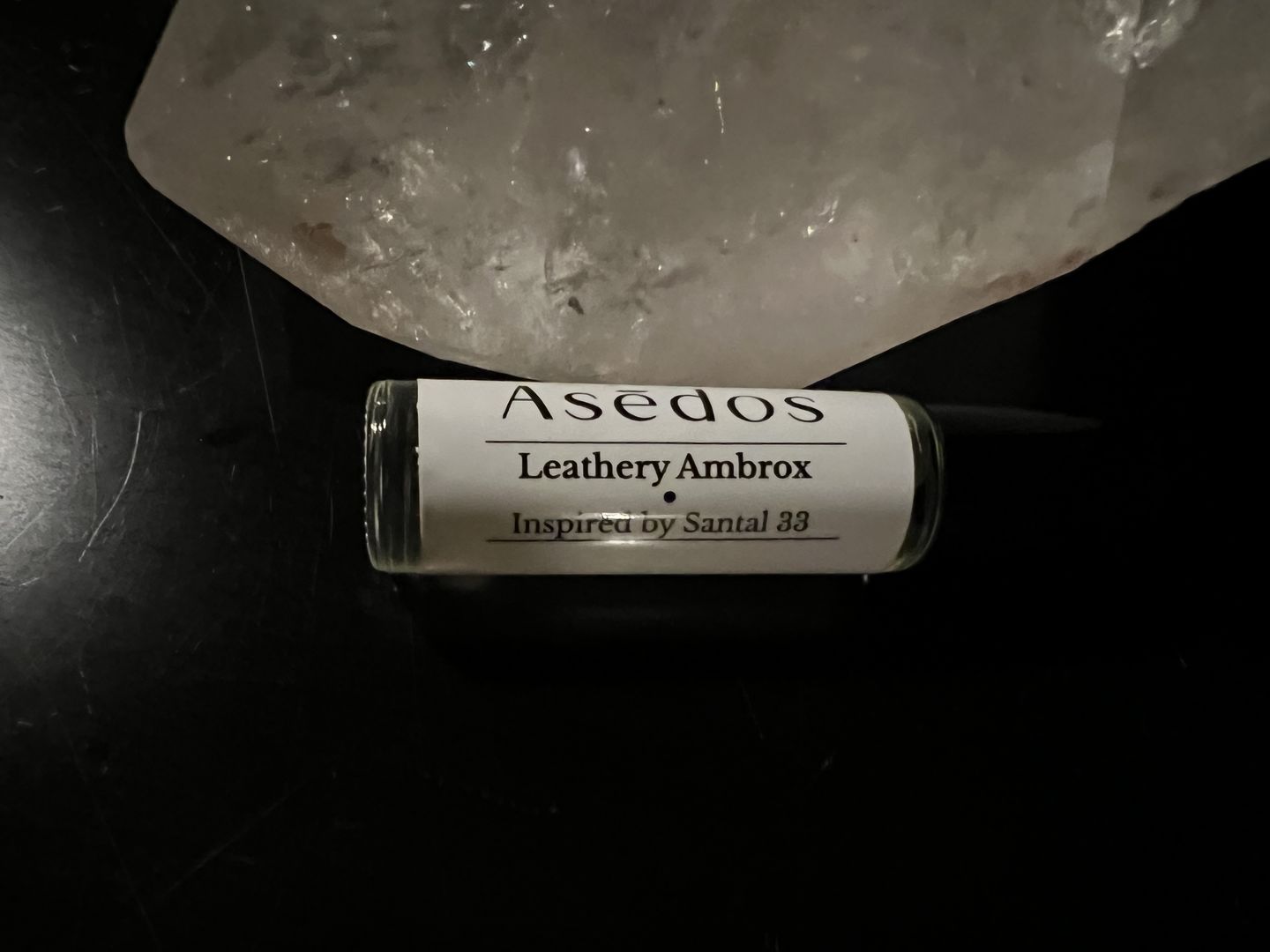 Customer photo review of LEATHERY AMBROX PERFUME OIL