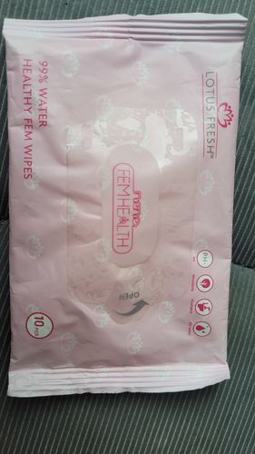 Customer photo review of Lotus Fresh Fem Wipes