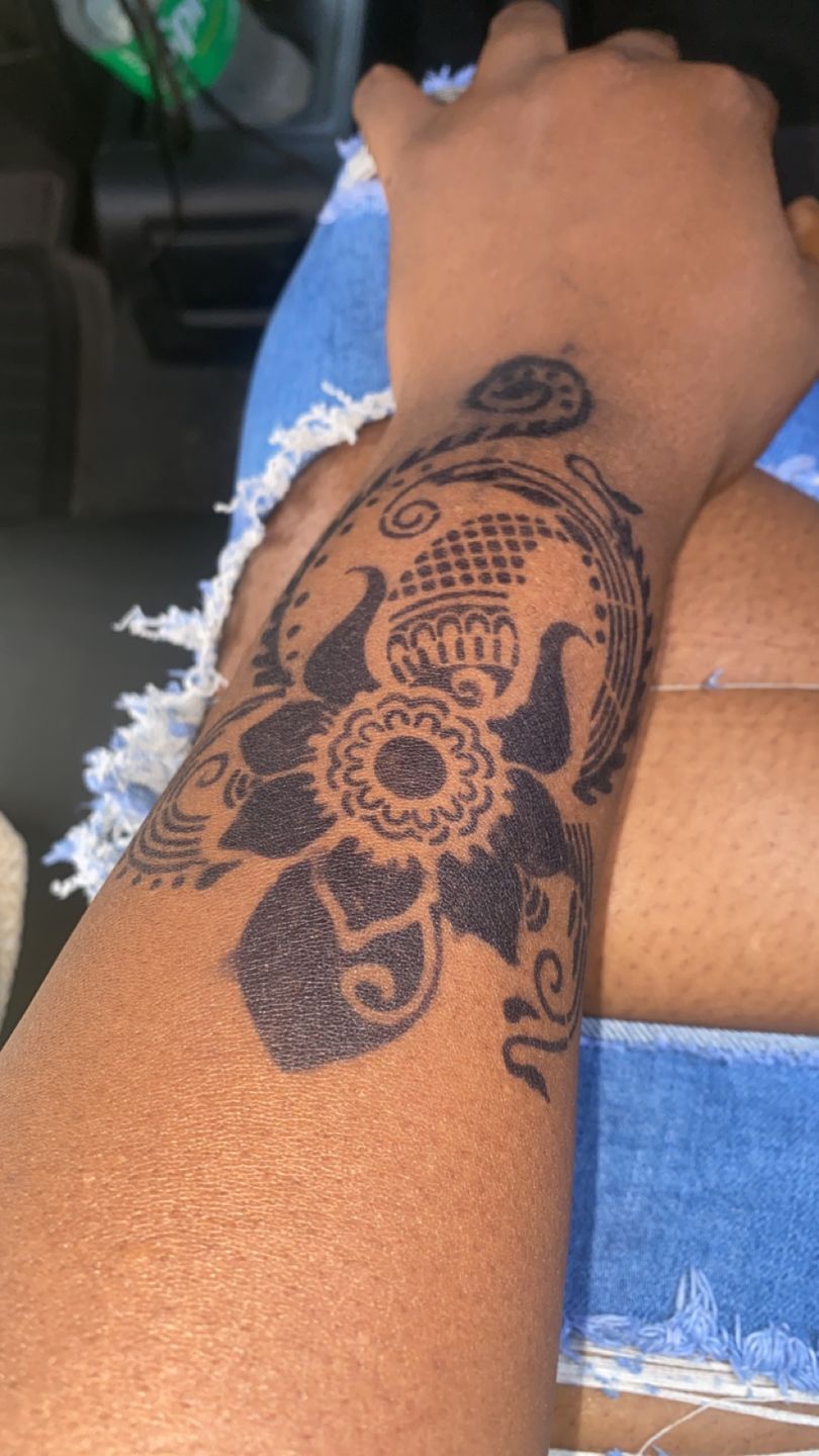 Customer photo review of 1 oz. Bottle of Fresh Jagua tattoo Gel