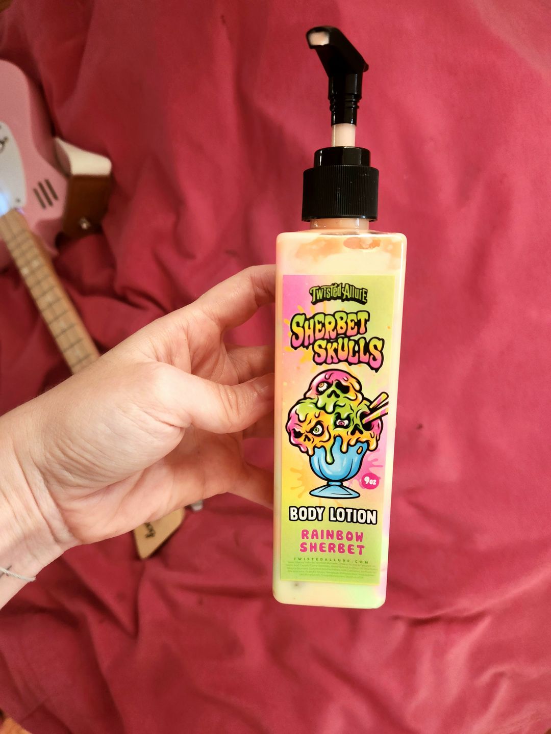 Customer photo review of Sherbet Skulls Body Lotion (Rainbow Sherbet Ice Cream)