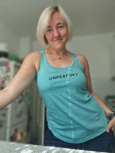 Customer photo review of 100% organic Damen Tank-Top »Unperfekt«