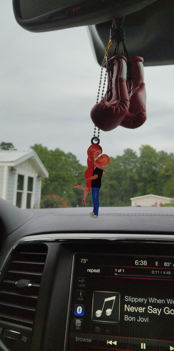 Customer photo review of Hug Couple Personalized Ornament Perfect Gift For Your Lover